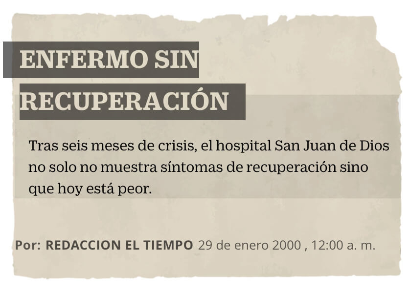 Enfermo sin recuperación