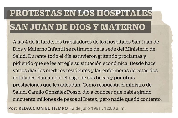 Protestas en los Hospitales SJD y Materno