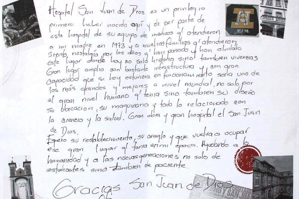 Carta al San Juan de Dios