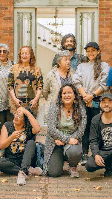 Taller de creación de cartel - Foto: María Angélica Mejía, IDPC, 2023