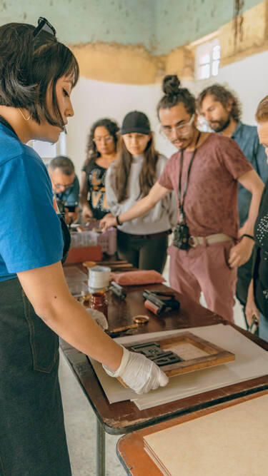 Taller de creación de cartel - Foto: María Angélica Mejía, IDPC, 2023