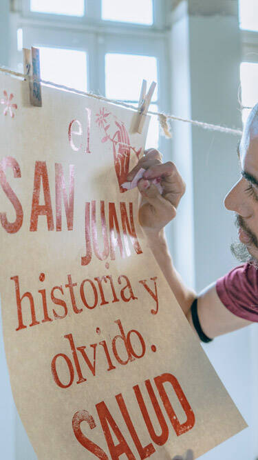 Taller de creación de cartel - Foto: María Angélica Mejía, IDPC, 2023