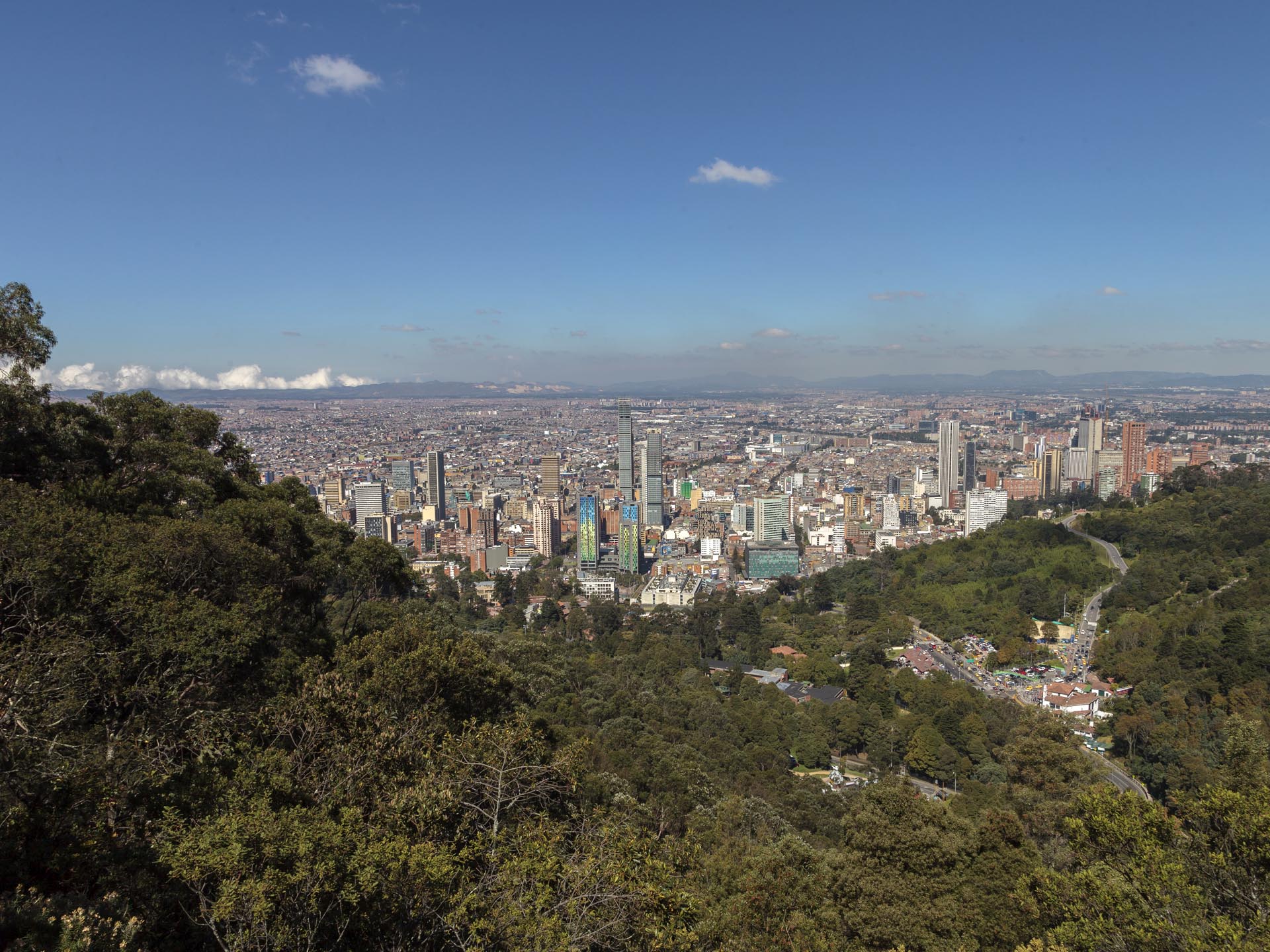 Bogotá vista desde los cerros orientales