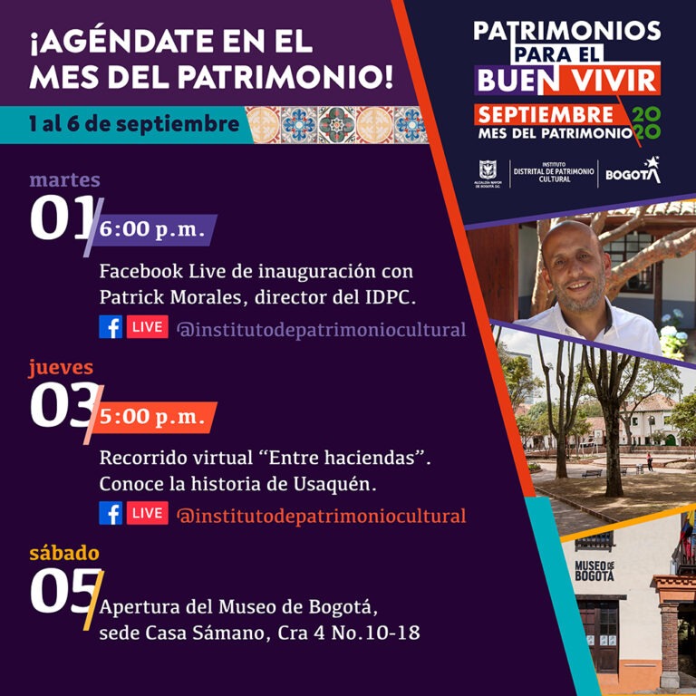 En Septiembre De 2020 Celebramos El Mes Del Patrimonio Para El Buen Vivir Instituto 3513