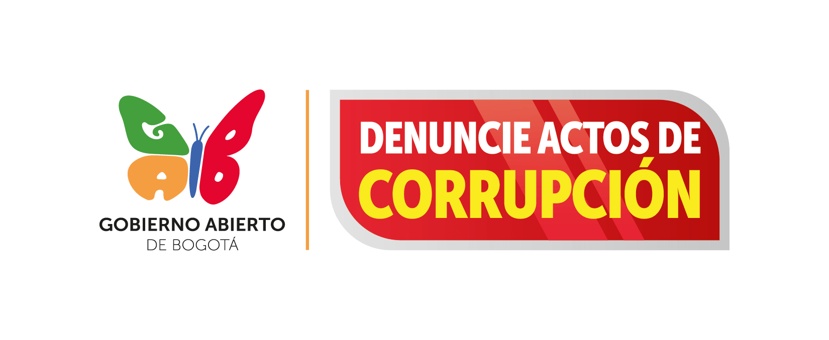 Botón denuncie actos de corrupción