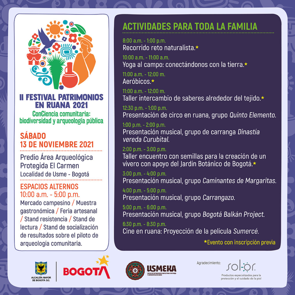 Programación II Festival Patrimonios en Ruana 2021