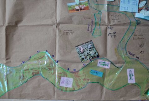 Acercamiento de la cartografía social relacionada con el río Tunjuelo, su fauna y flora.