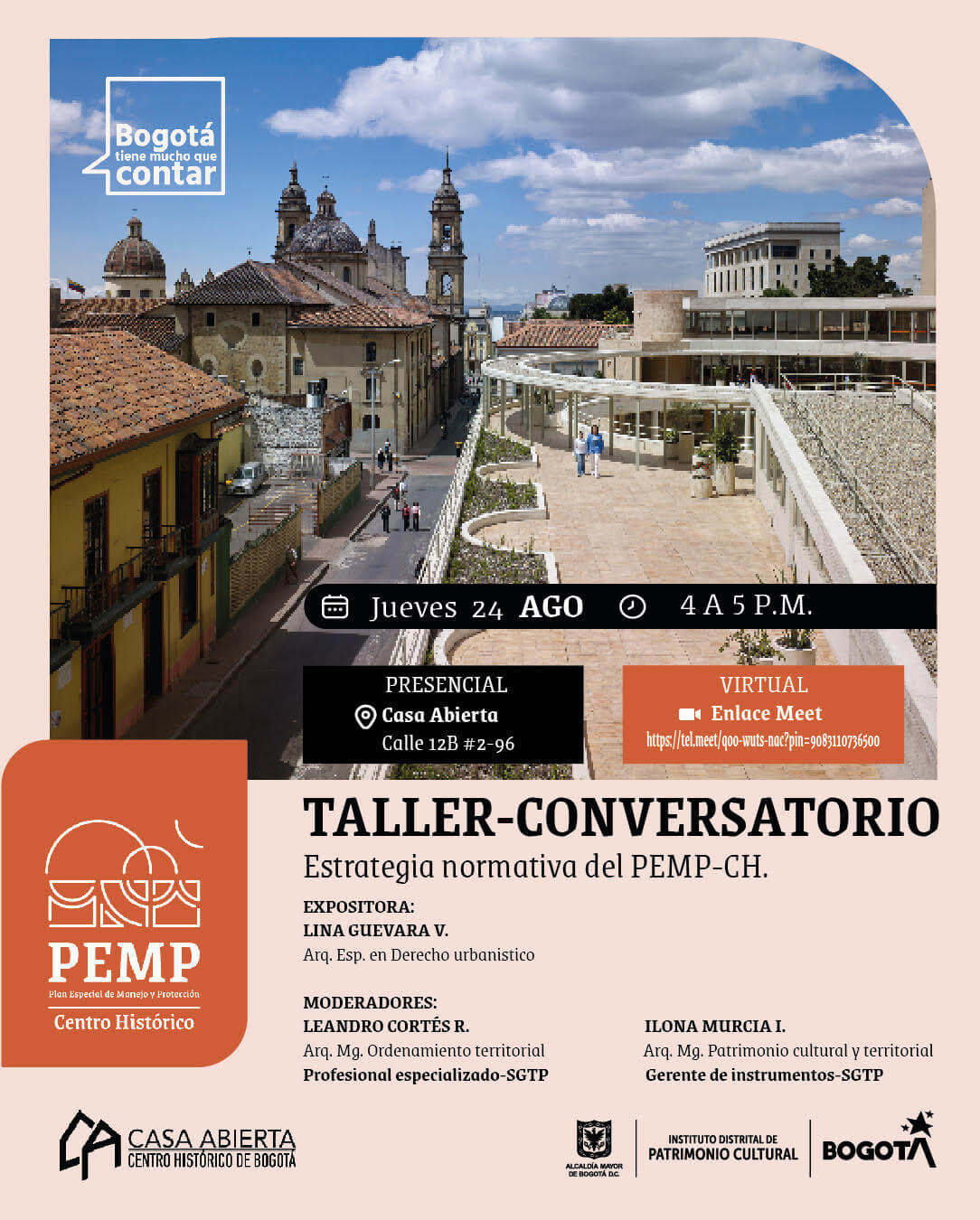 Pieza Gráfica Taller conversatorio PEMP centr histórico