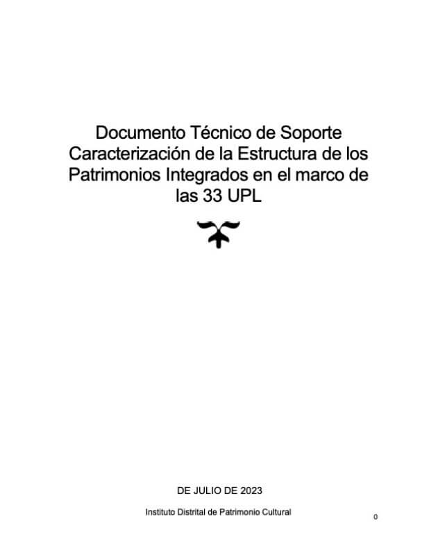 Portada documento caracterización de UPL