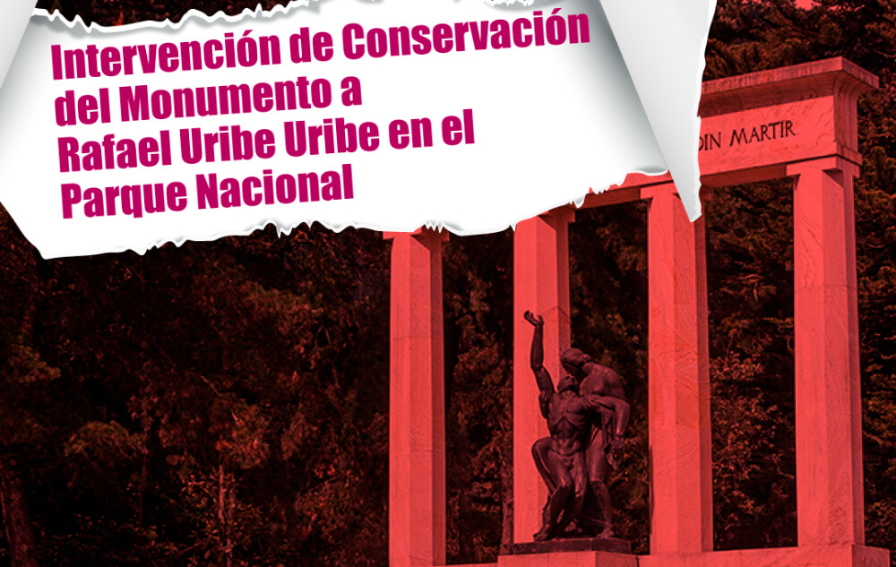 Entrega del monumento a Rafael Uribe Uribe restaurado en el Parque Nacional