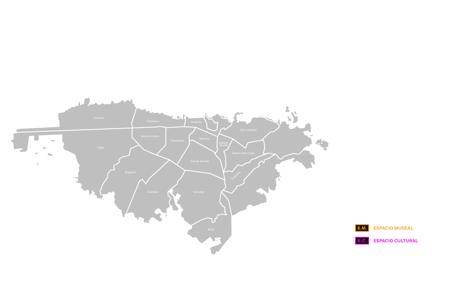 Mapa de Bogotá