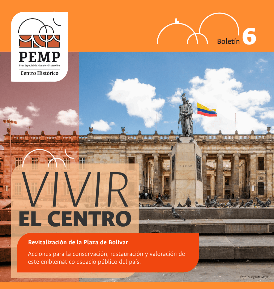 Portada del Boletín 6 Vivir el centro PEMP CENTRO Historico de bogota