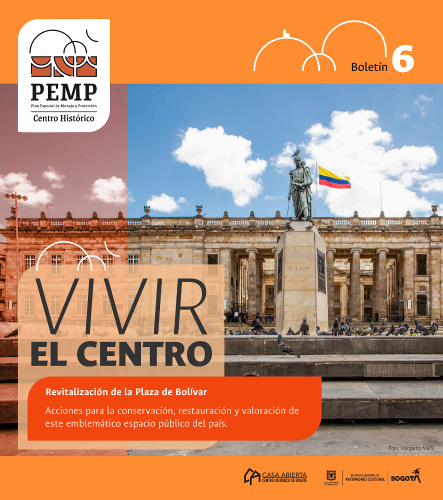 Portada del Boletín 6 Vivir el centro PEMP CENTRO Historico de bogota