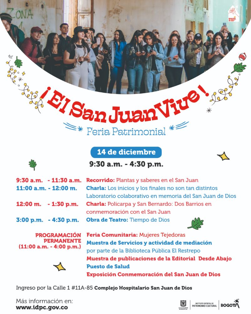 Pieza gráfica de invitación a la Feria Patrimonial el San Juan Vive