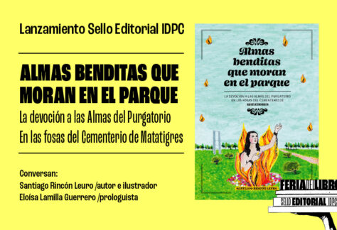 Lanzamiento del libro Almas Benditas que Moran en el parque