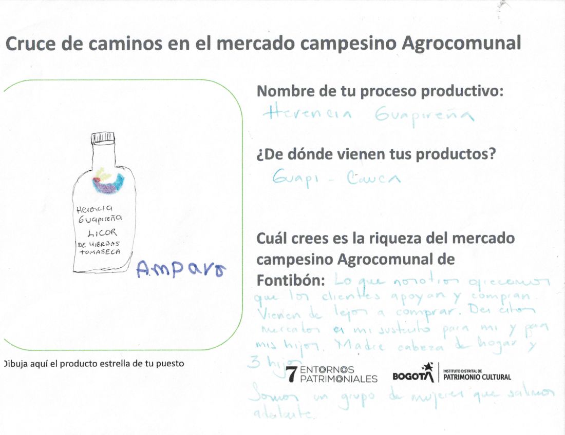 Desde Herencia Guapireña consideran que la principal riqueza del mercado Agrocomunal de Fontibón es que sus clientes vienen de lejos a comprar sus productos