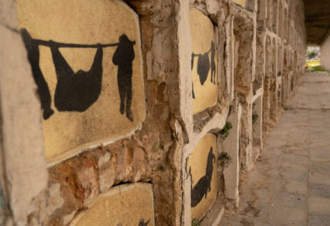 Detalle de la obra en columbarios