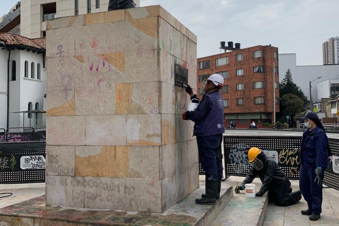 El IDPC avanza en la estabilización y restauración de los monumentos recientemente afectados