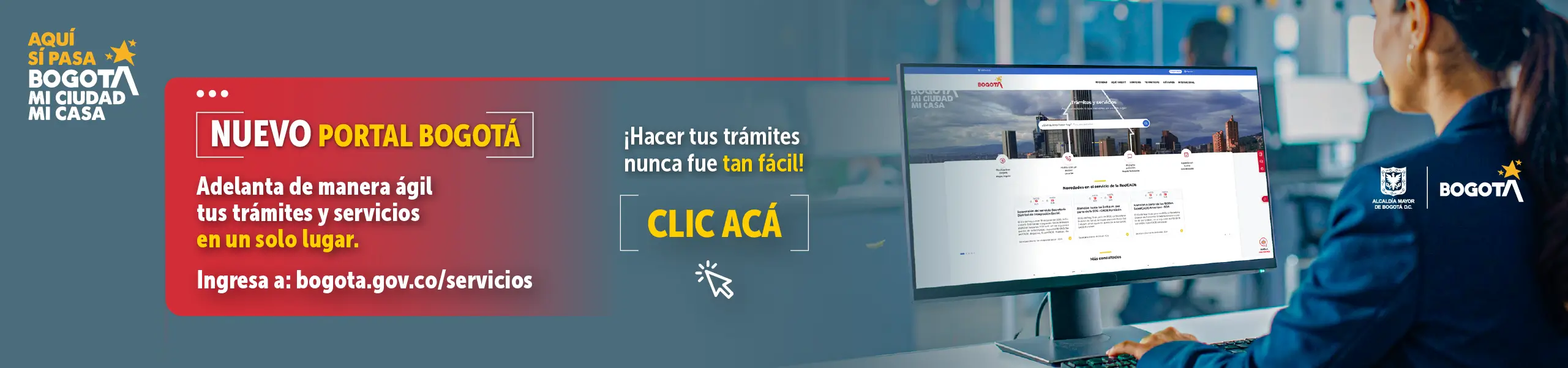Nuevo portal Bogotá, trámites y servicios en un solo lugar