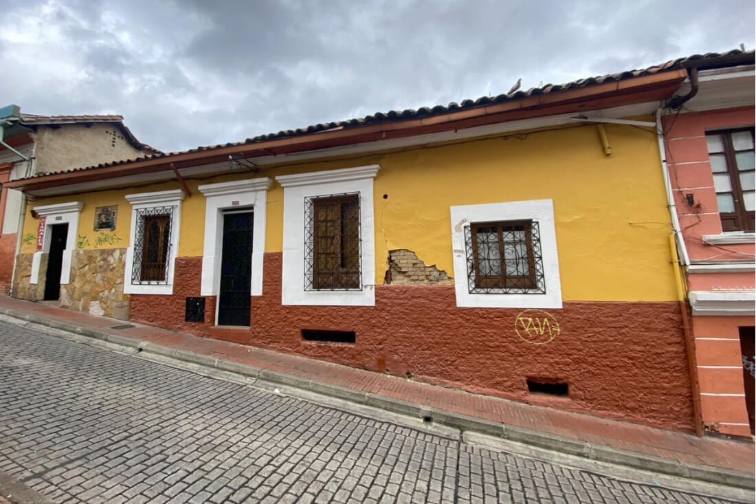 antes Fachada de un ESPACIO PATRIMONIAL CENTRO HISTÓRICO antes de ser intervenida