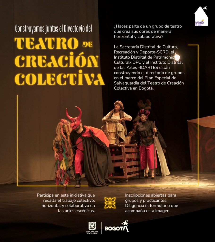Invitación a las inscripciones de Teatro Creación Colectiva