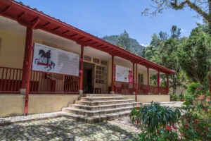 Fachada de la casa Quinta de Bolívar