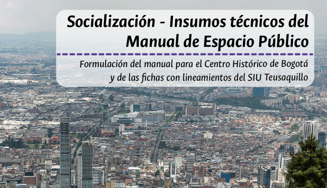 Socialización: Insumos técnicos del Manual de Espacio Público