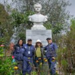 Restauración del monumento al General O’leary: trabajo minucioso de la Brigada de Atención a Monumentos del IDPC