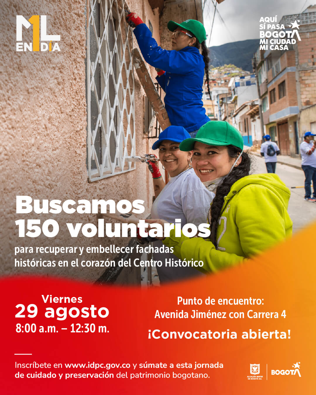 Pieza de invitación a participar en recuperar y embellecer fachadas en el corazón del centro histórico