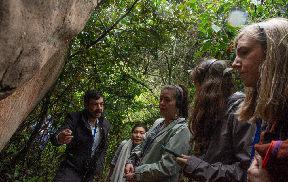 Delegados de washington en el recorrido por el Parque Arqueológico y del patrimonio cultural de usme