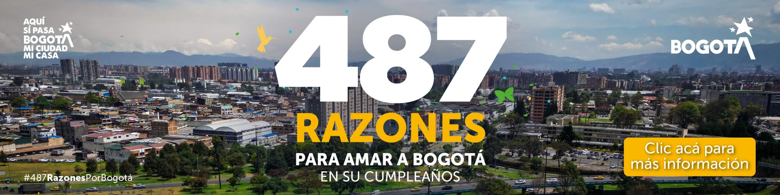 485 razones para amar a Bogota en su cumpleanos