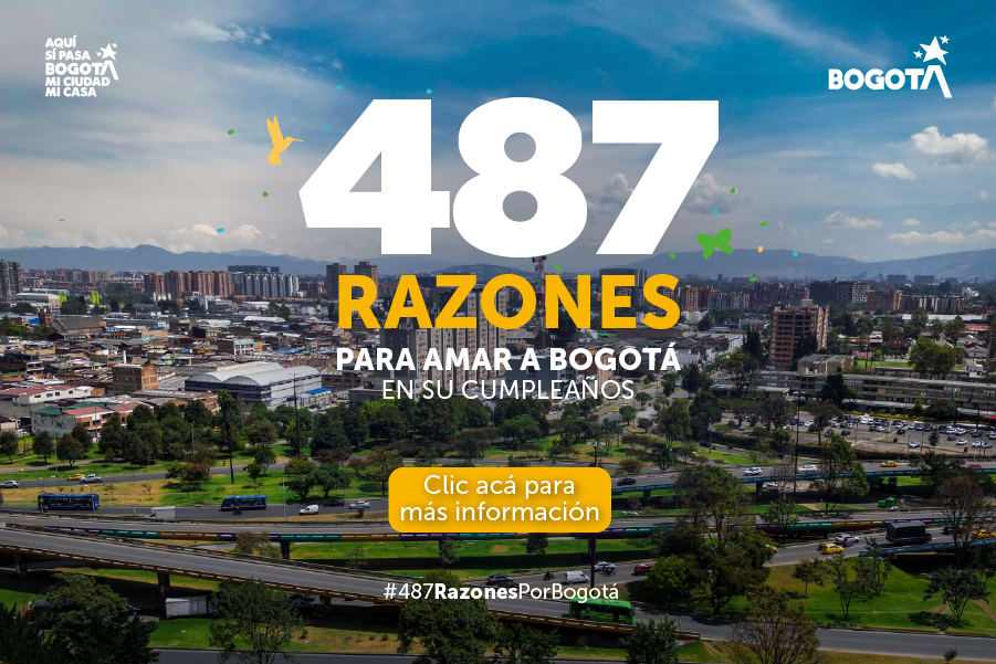 485 razones para amar a Bogota en su cumpleanos