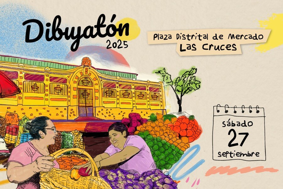 Un siglo de historias en trazos: Dibujatón 2025 en la Plaza de Mercado Las Cruces