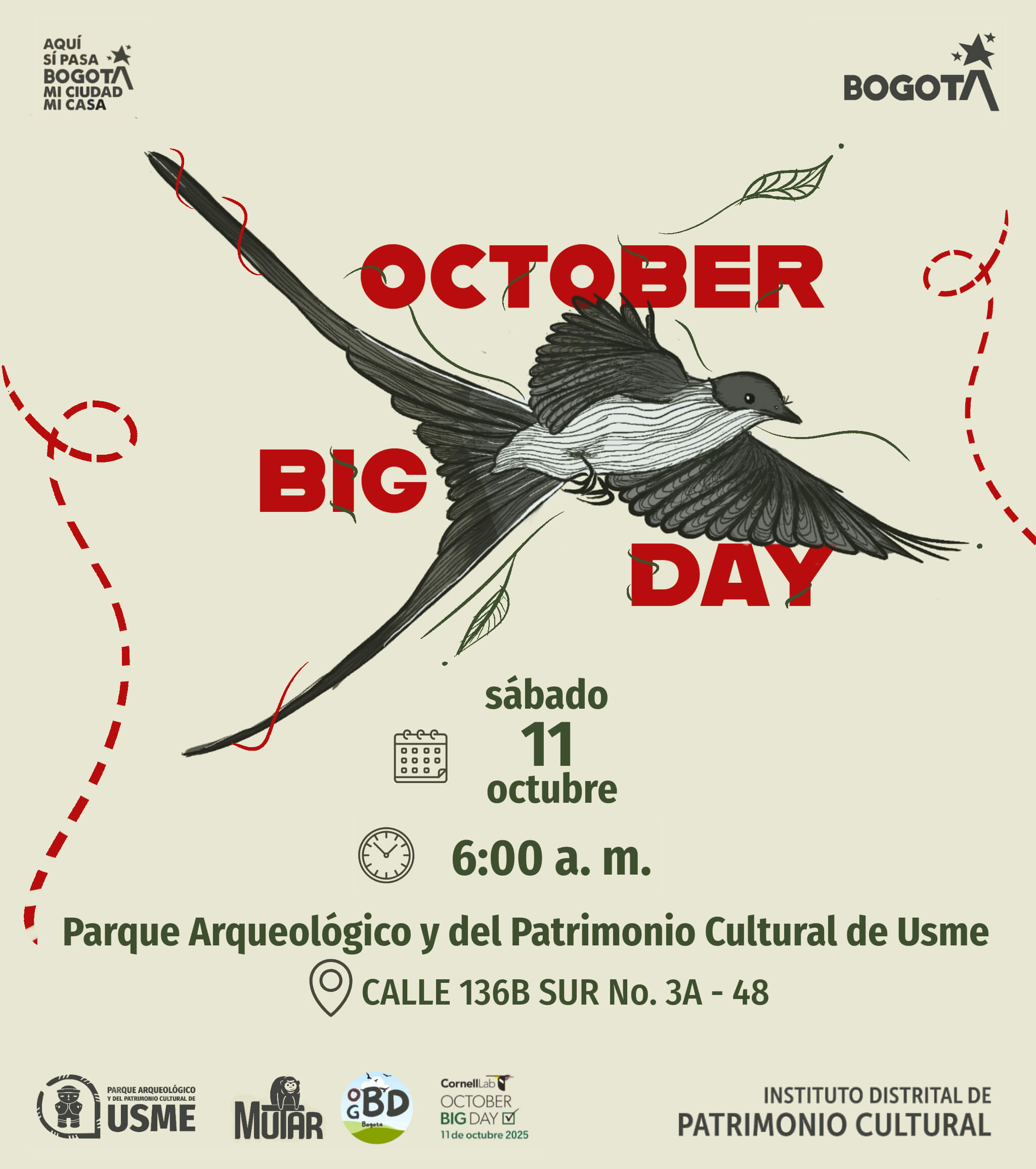 Pieza gráfica de invitación al October Big Day 