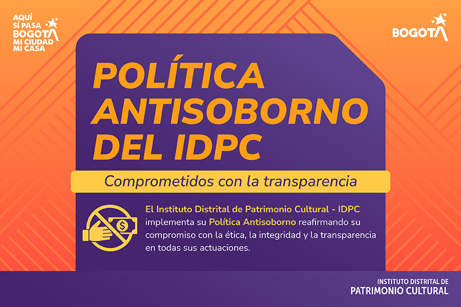 Comprometidos con la transparencia: Política Antisoborno del IDPC