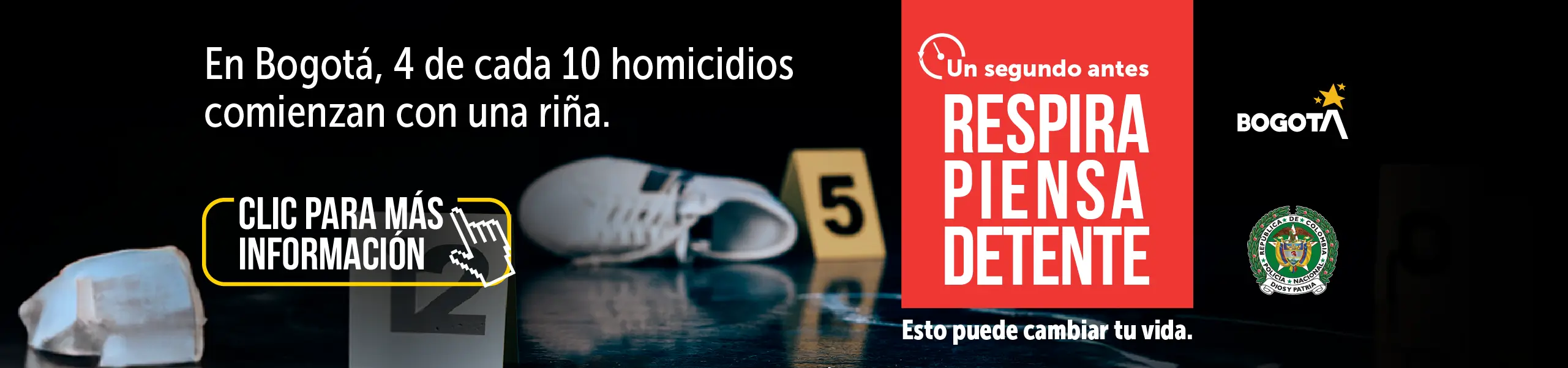 En bogota 4 de cada 10 homicidios comienzan con una riña. Clic para más información