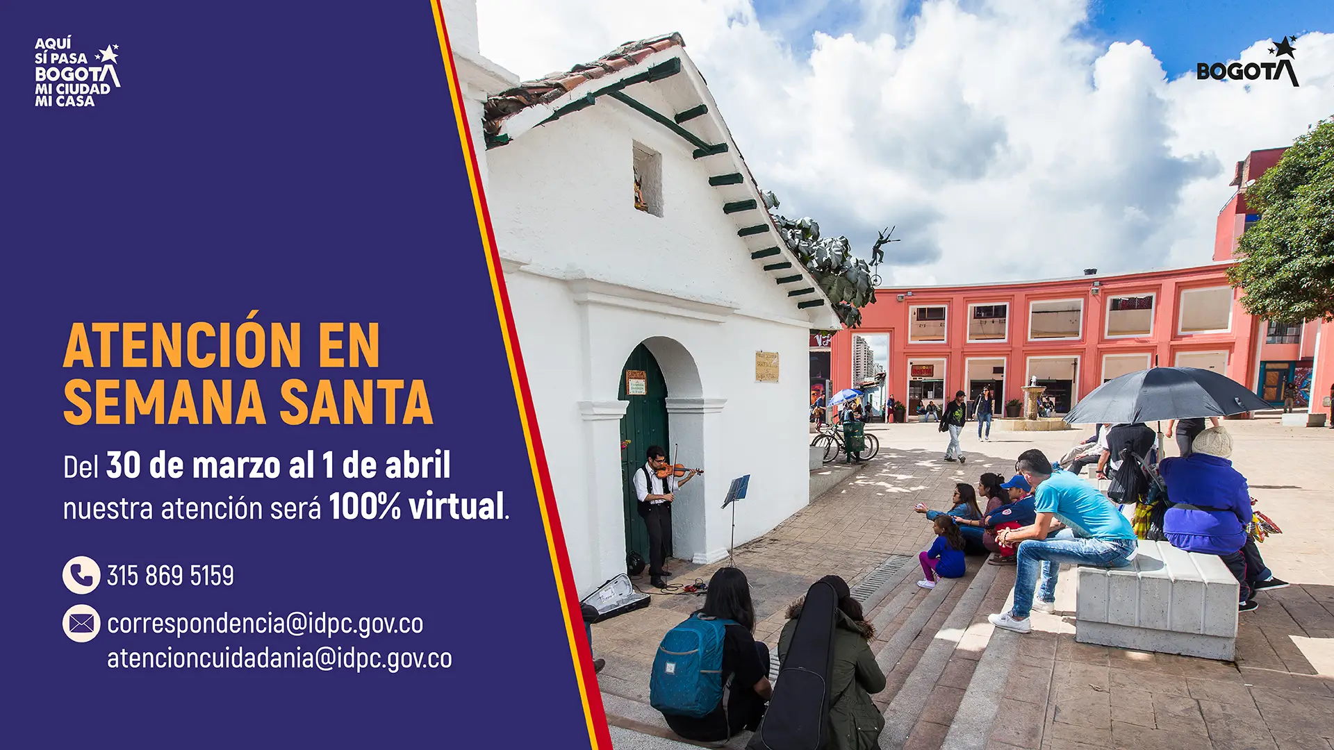 Del 30 de marzo al 1 de abril nuestra atención sera 100% virtual.