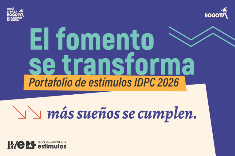 El IDPC abre convocatoria para integrar el Banco de expertos del Portafolio de Estímulos 2026
