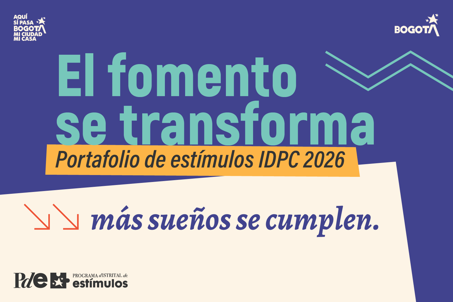 El IDPC abre convocatoria para integrar el Banco de expertos del Portafolio de Estímulos 2026