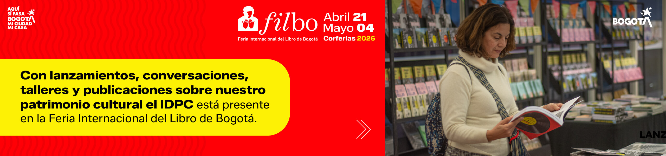 Con lanzamientos, conversaciones, talleres y publicaciones el IDPC está presente en la feria del libro de Bogotá