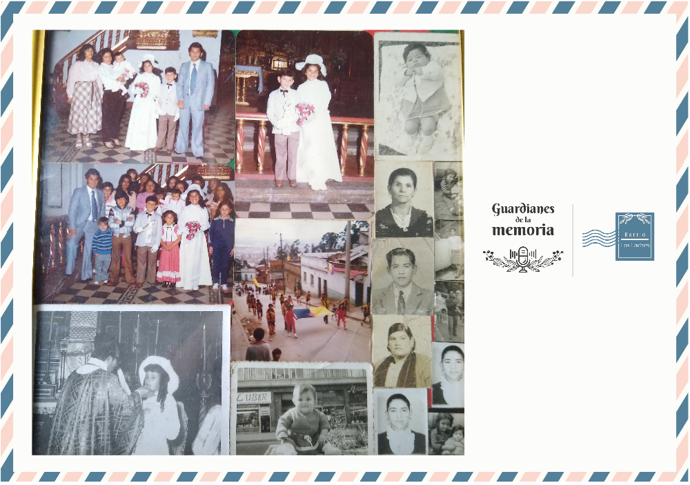 Collage de fotos del proyecto Viajeros Radiofónicos, Guardianes de la memoria LA VOX POPULI RADIO COMUNITARIA ITINERANTE