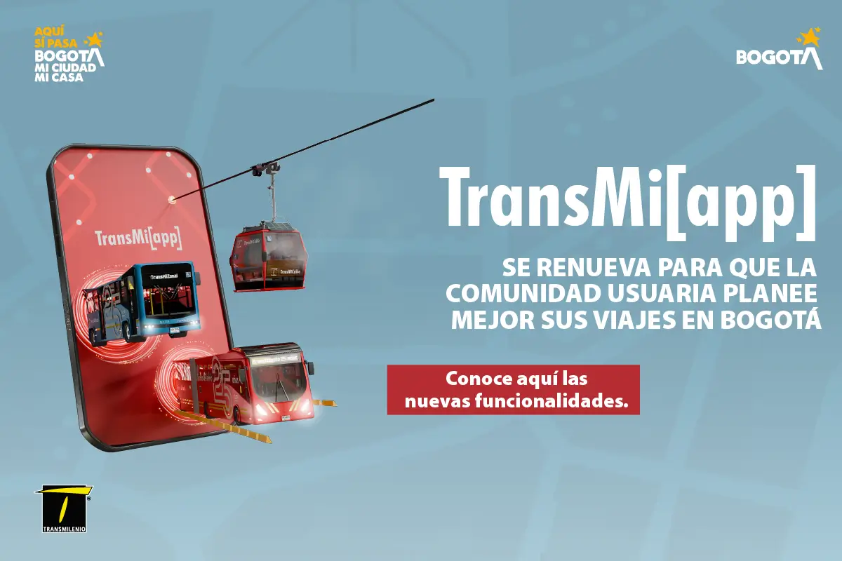 Transmiapp se renueva para que la comunidad usuaria planee mejor sus viajes en Bogotá