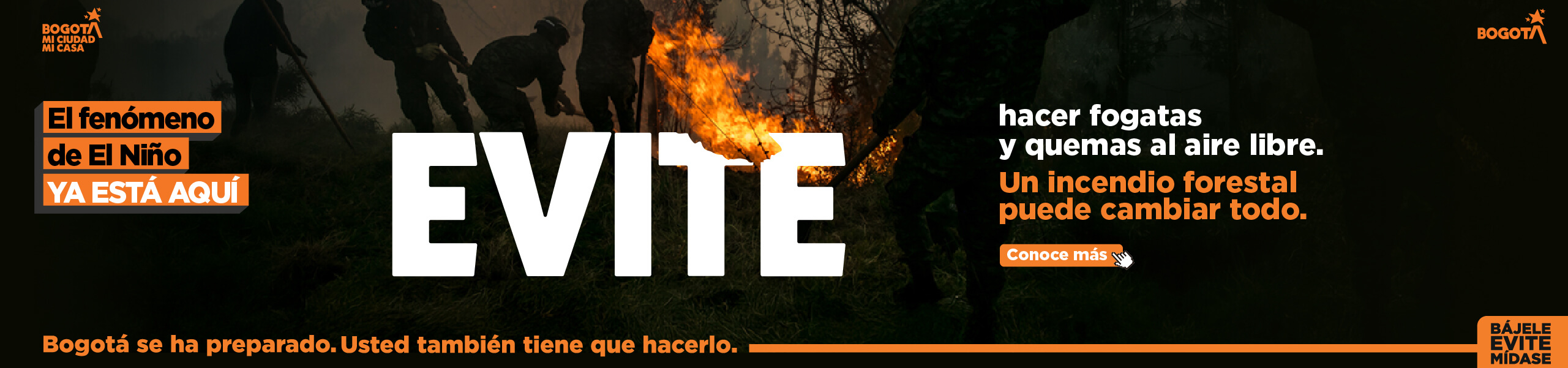 El fenómeno de El Niño ya está aquí. Evite hacer fogatas.