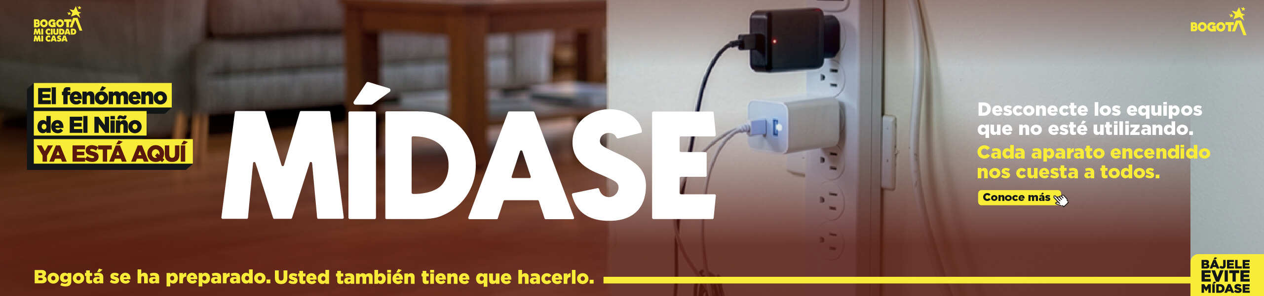 El fenómeno de El Niño ya está aquí. Mídase desconecte los equipos que no esta utilizandoí