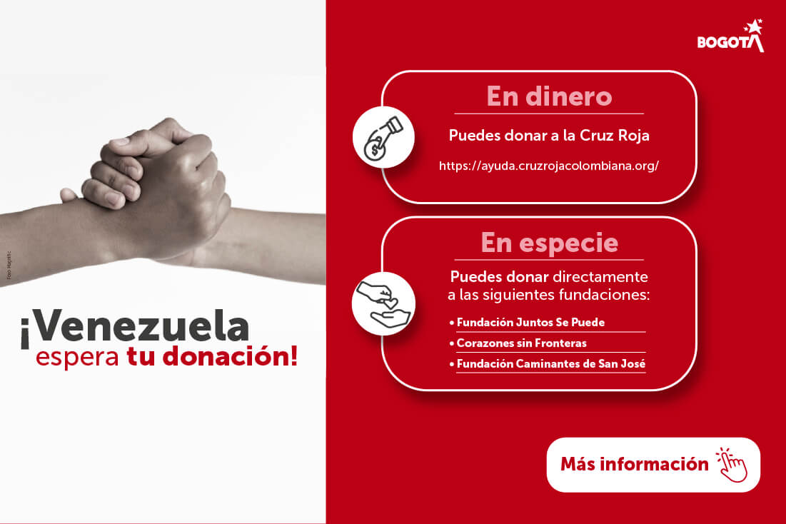 Venezuela espera tu donación, más información aquí