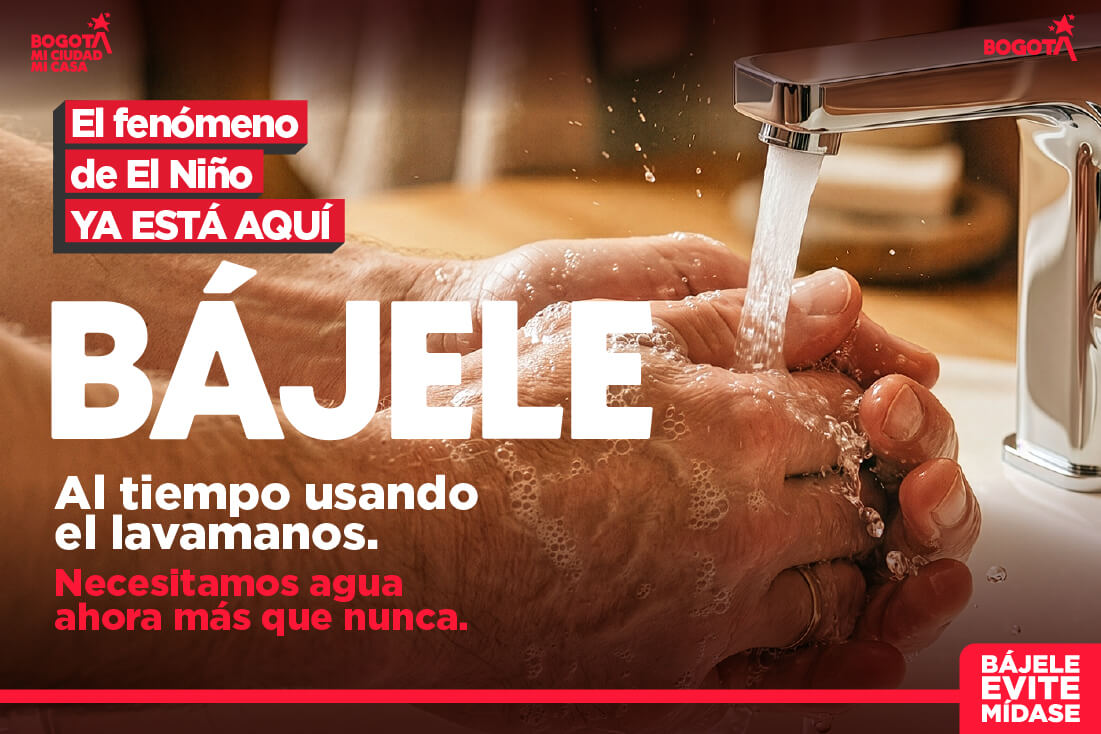 El fenómeno de El Niño ya está aquí. Bájele al tiempo usando el lavamanos
