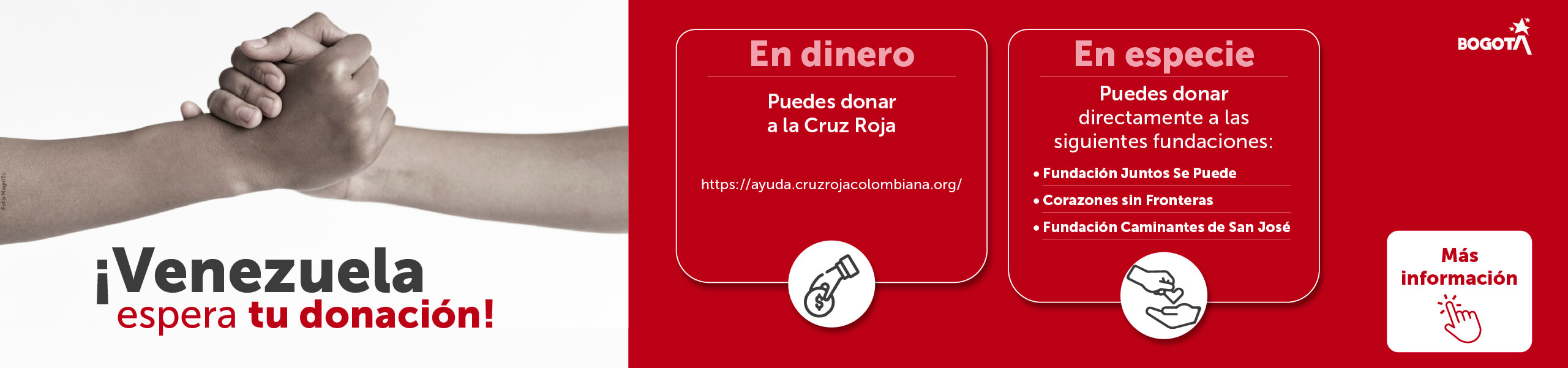 Venezuela espera tu donación, más información aquí