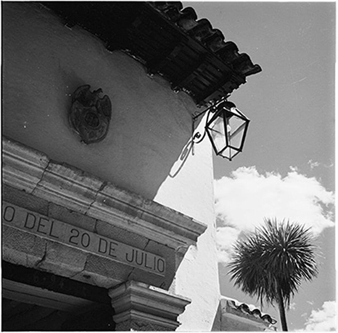 Foto antigua de la Casa Museo del 20 de julio.