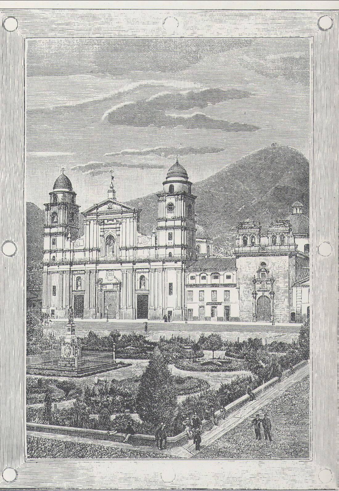 Plaza de Bolívar. 1881. Papel Periódico Ilustrado.