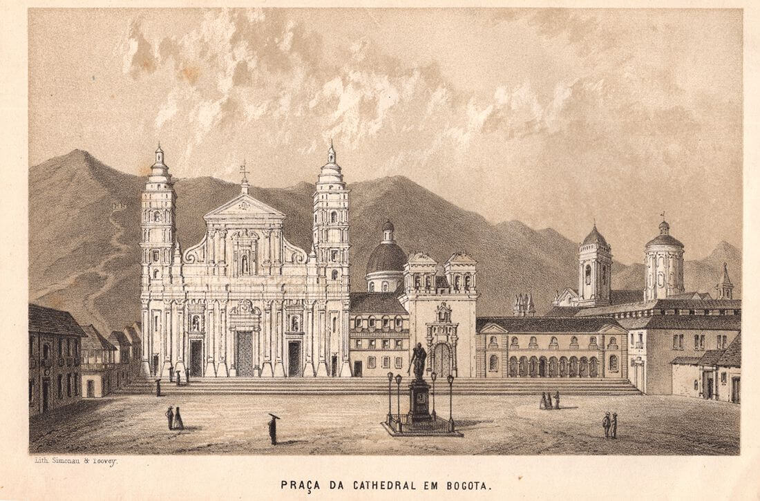 Plaza de Bolívar en 1866
